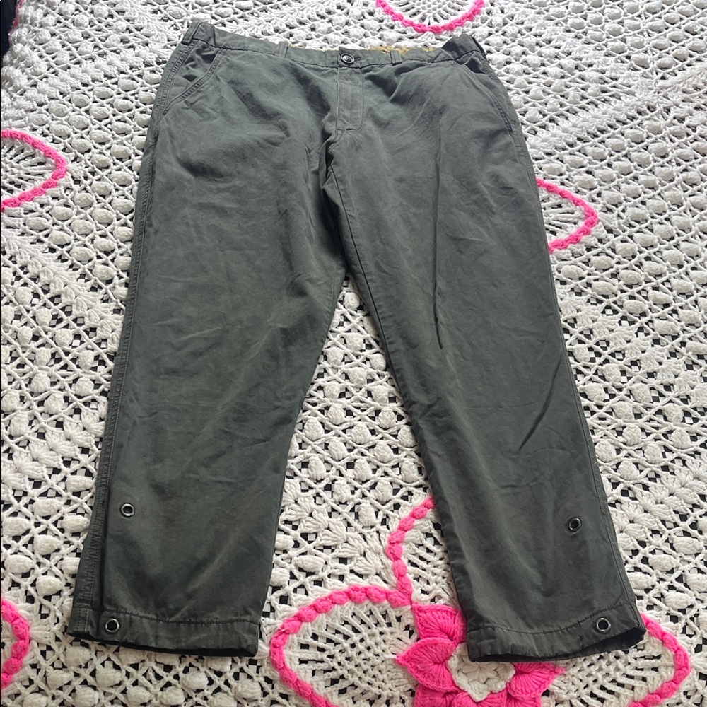Whillas & Gunn Men's Grey lightweight Pants with Adjustable Hem